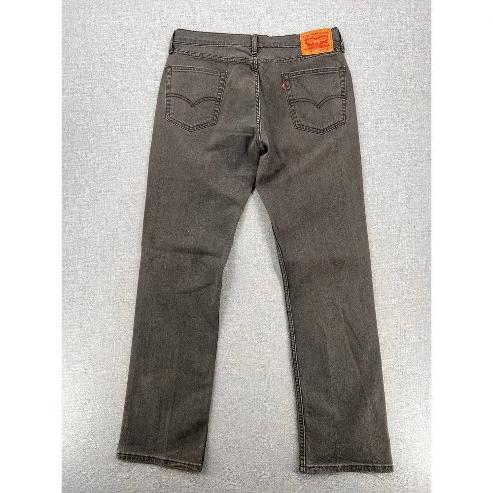 Levis 514 Straight Fit Gray Denim Jeans Mens 34x34‎ Grey Cotton Blend Casual